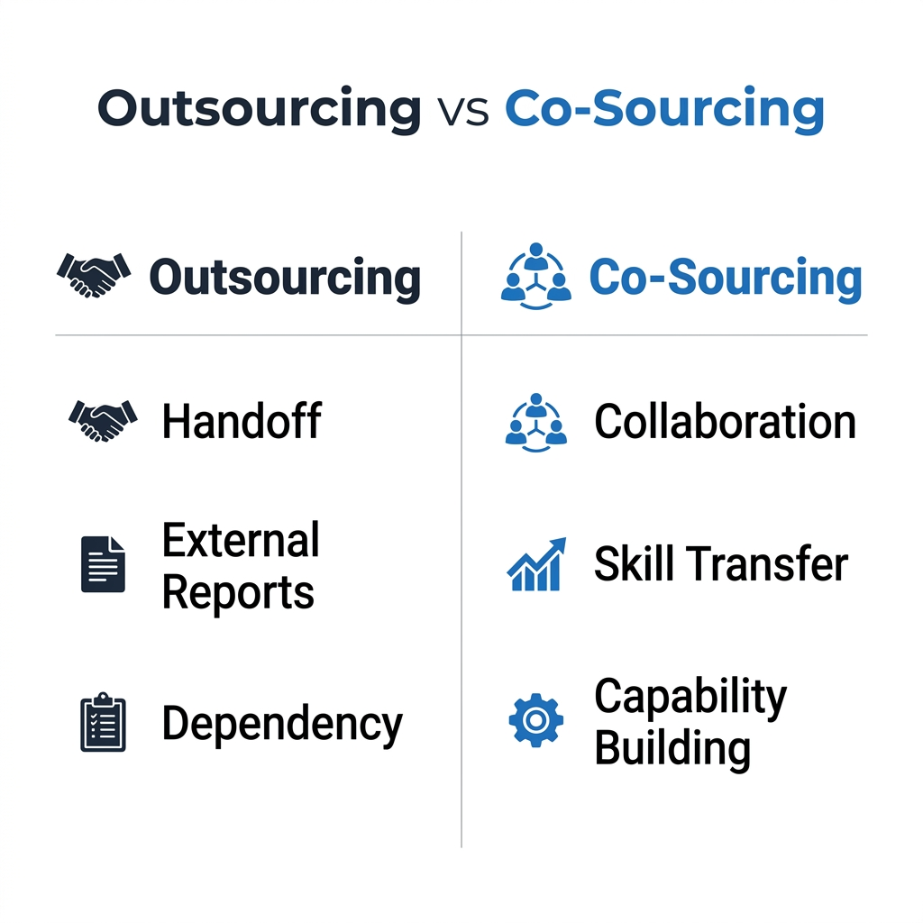 Co-Sourcing vs. Outsourcing